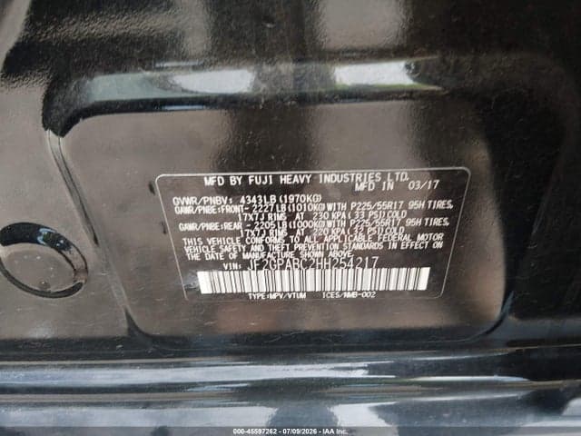 2017 SUBARU CROSSTREK 2.0I PREMIUM 9