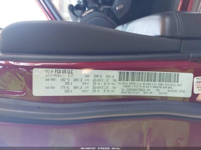 2017 DODGE DURANGO SXT RWD 9