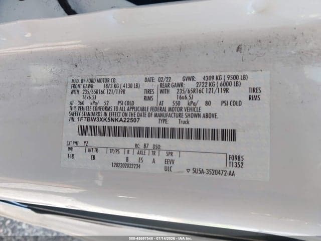 2022 FORD E-TRANSIT-350 CARGO VAN 9