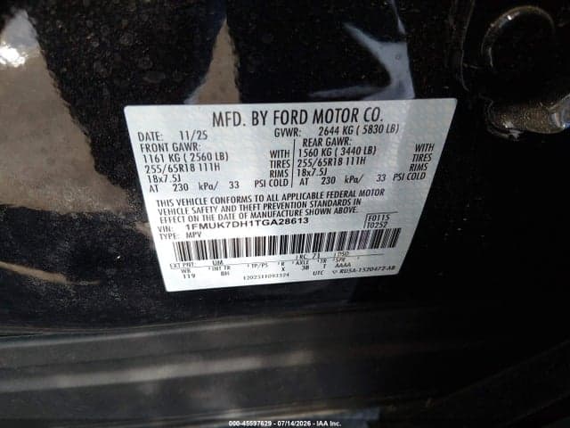 2026 FORD EXPLORER ACTIVE 9
