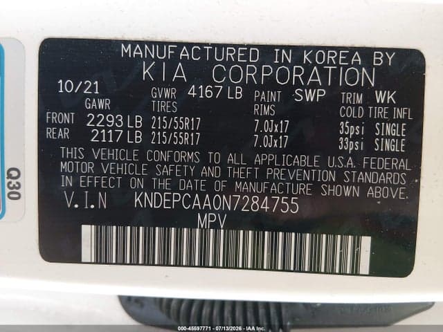 2022 KIA SELTOS LX 9