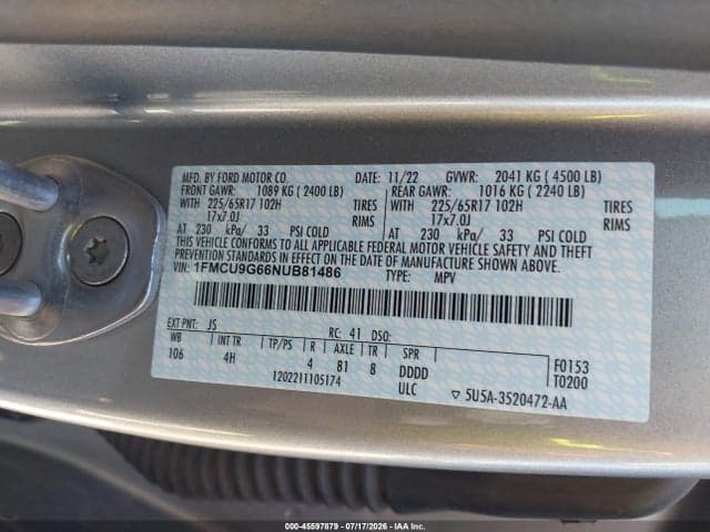 2022 FORD ESCAPE SE 9