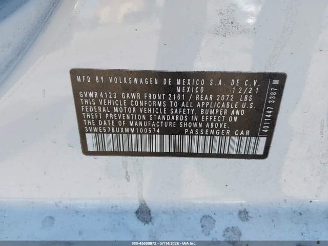 2021 VOLKSWAGEN JETTA 1.4T SEL 9