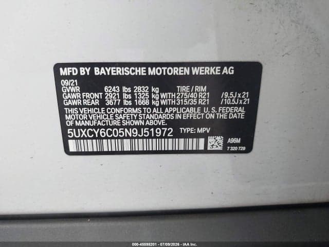 2022 BMW X6 XDRIVE40I 9