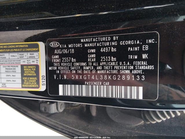 2019 KIA OPTIMA LX 9