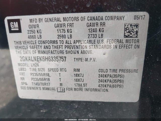 2017 GMC TERRAIN SLE-2 9