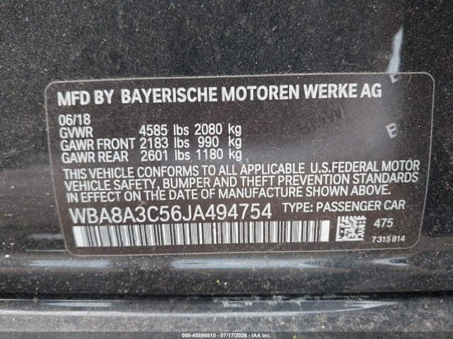 2018 BMW 320I XDRIVE 9