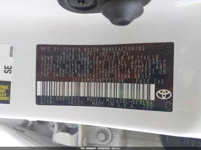 2024 TOYOTA COROLLA LE 9