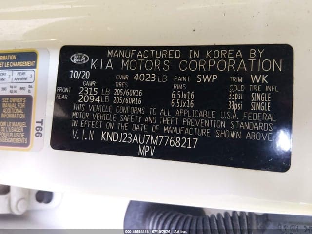 2021 KIA SOUL S 9