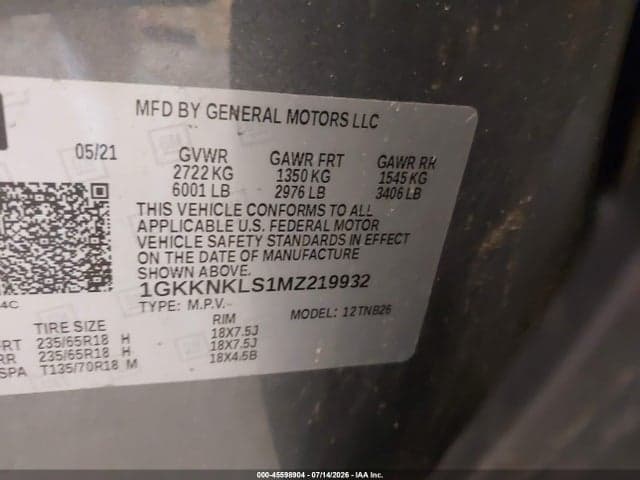 2021 GMC ACADIA FWD SLE 9