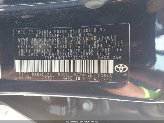 2026 TOYOTA COROLLA SE 9