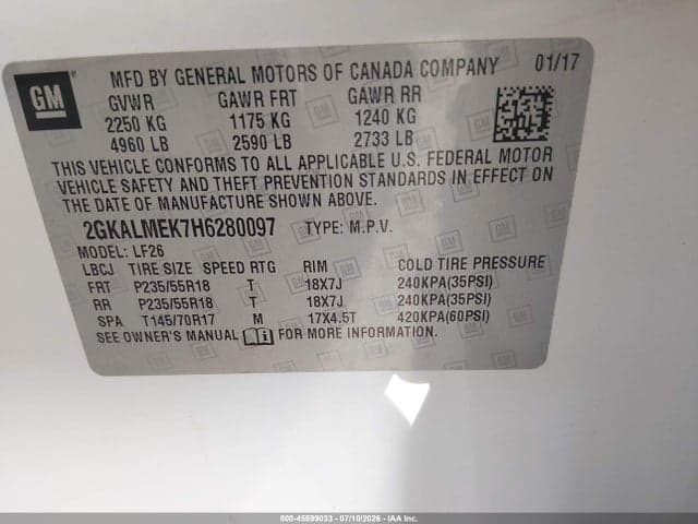 2017 GMC TERRAIN SLE-1 9