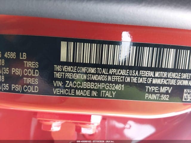2017 JEEP RENEGADE ALTITUDE 9