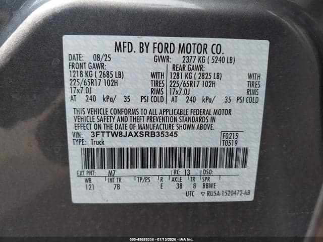 2025 FORD MAVERICK XLT 9