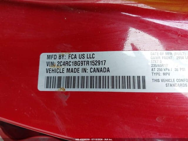 2026 CHRYSLER PACIFICA SELECT 9