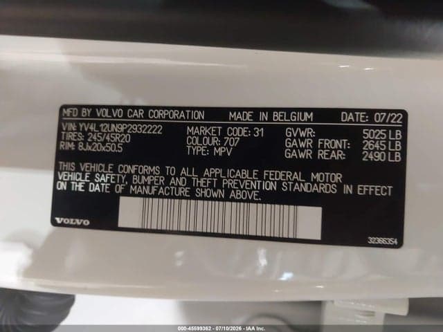 2023 VOLVO XC40 B5 PLUS BRIGHT THEME 9