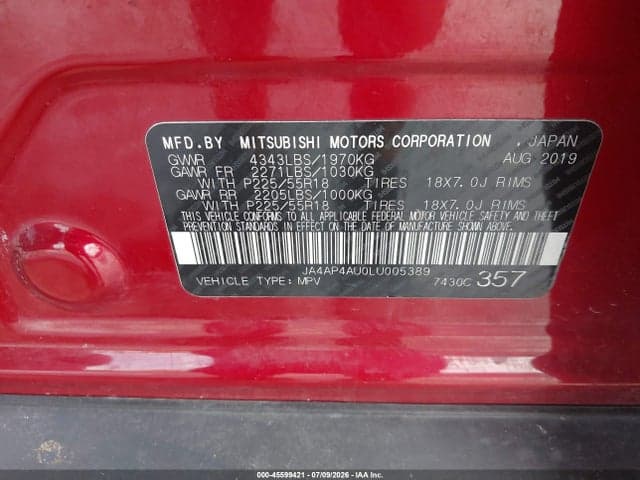 2020 MITSUBISHI OUTLANDER SPORT 2.0 SE 9