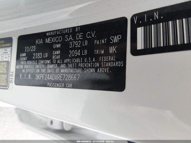 2024 KIA FORTE LXS 9