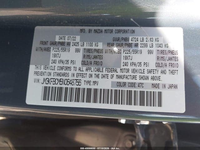 2022 MAZDA CX-5 2.5 S CARBON EDITION 9