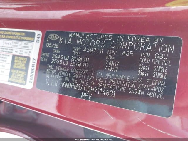 2017 KIA SPORTAGE LX 9