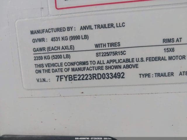 2024 ANVIL TRAILER TRAILER 9