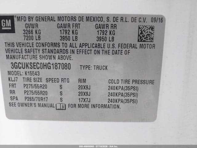 2017 CHEVROLET SILVERADO 1500 LTZ 9