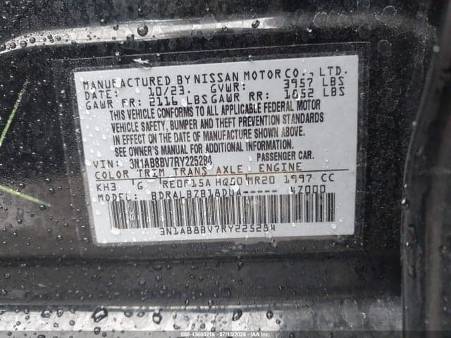 2024 NISSAN SENTRA S XTRONIC CVT 9