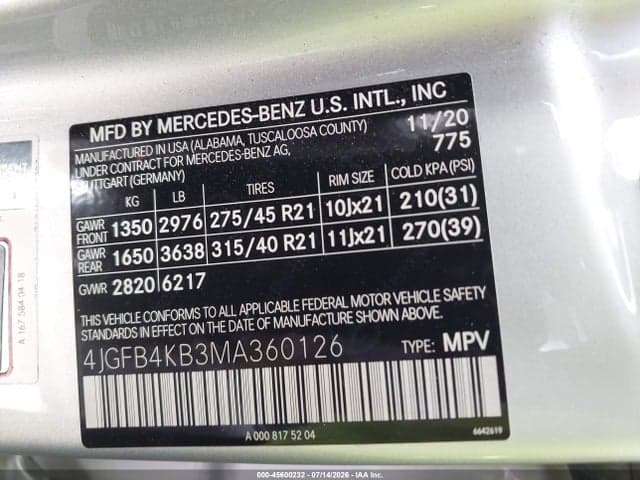 2021 MERCEDES-BENZ GLE 350 4MATIC 9