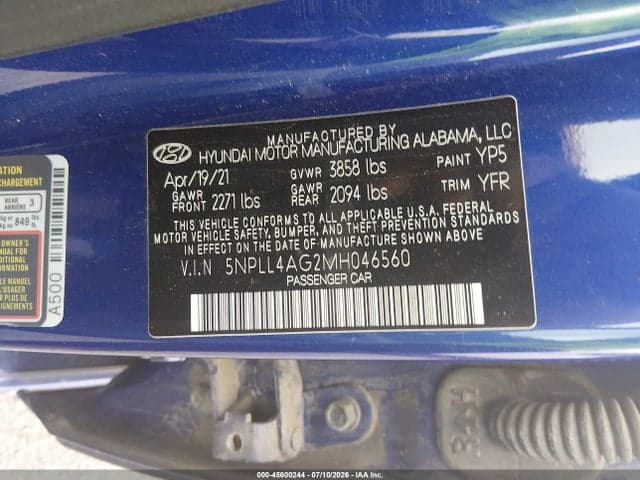 2021 HYUNDAI ELANTRA SE 9