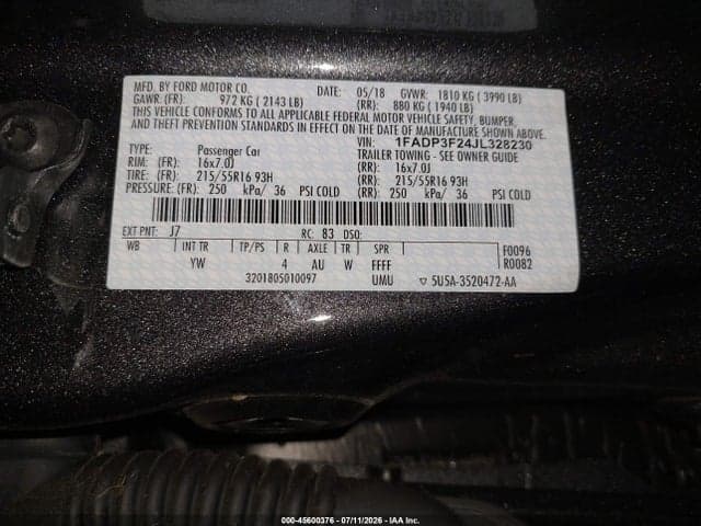 2018 FORD FOCUS SE 9
