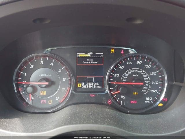 2019 SUBARU WRX 7