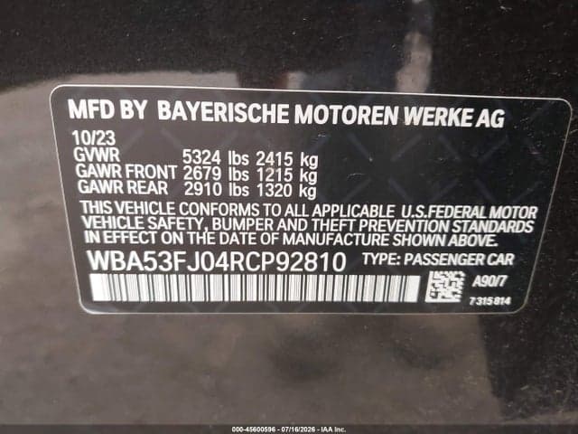 2024 BMW 530I XDRIVE 9