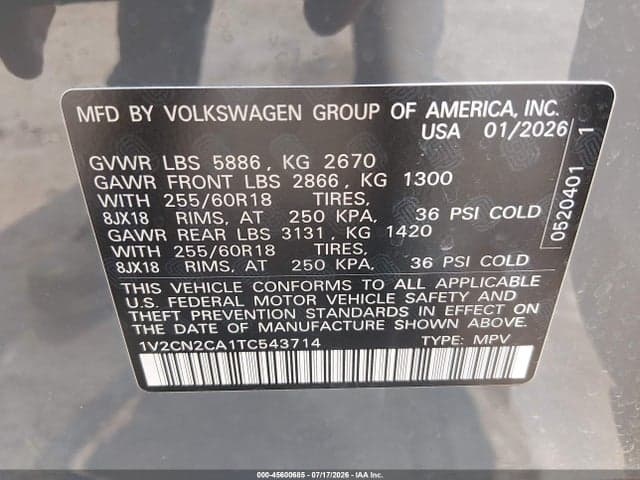 2026 VOLKSWAGEN ATLAS PEAK EDITION 9