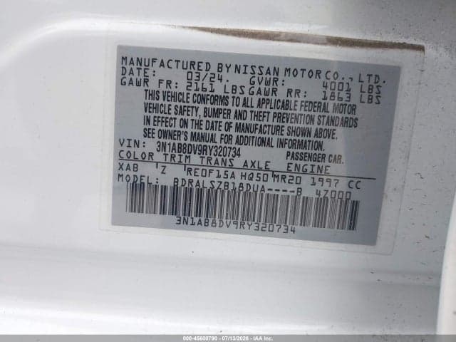 2024 NISSAN SENTRA SR XTRONIC CVT 9