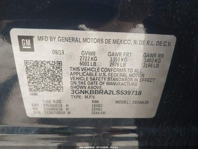2020 CHEVROLET BLAZER FWD 1LT 9