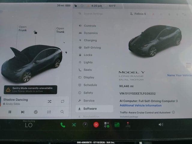 2020 TESLA MODEL Y LONG RANGE DUAL MOTOR ALL-WHEEL DRIVE 7