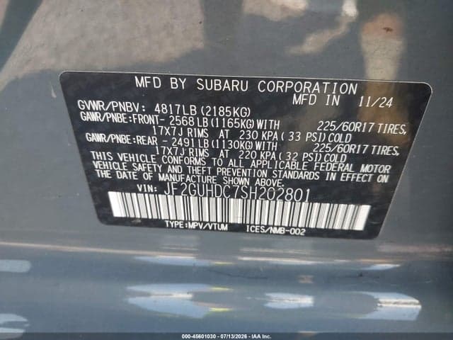 2025 SUBARU CROSSTREK PREMIUM 9