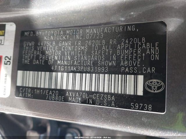 2023 TOYOTA CAMRY SE 9