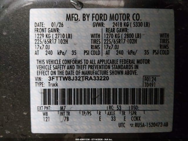2026 FORD MAVERICK XLT 9