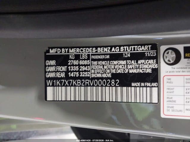 2024 MERCEDES-BENZ AMG GT 63 4-DOOR COUPE S E PERFORMANCE 9