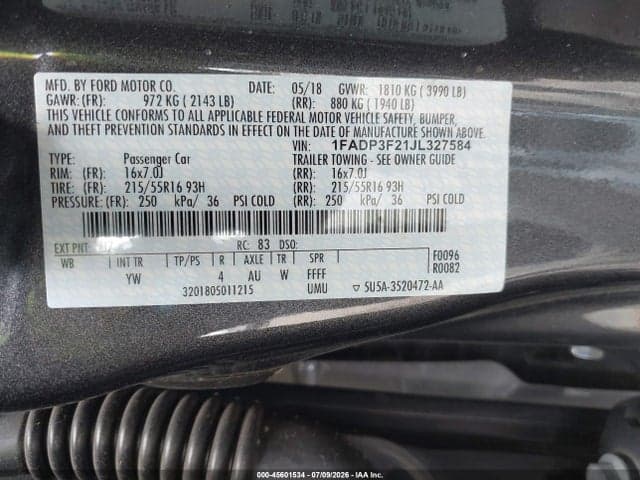 2018 FORD FOCUS SE 9