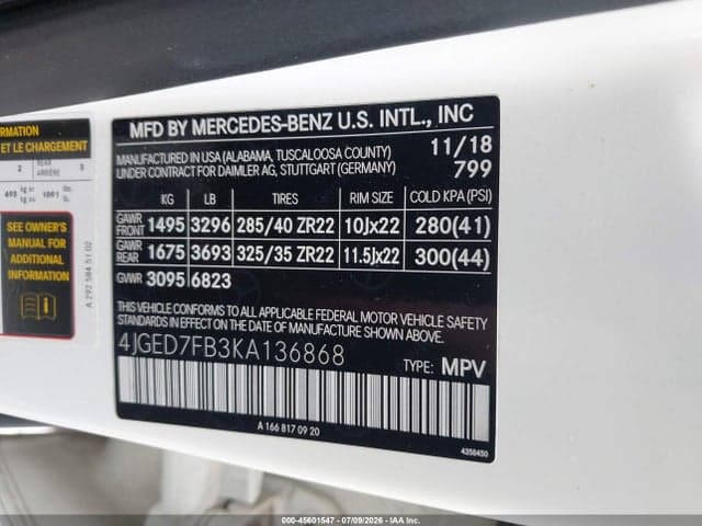 2019 MERCEDES-BENZ AMG GLE 63 COUPE S 4MATIC 9