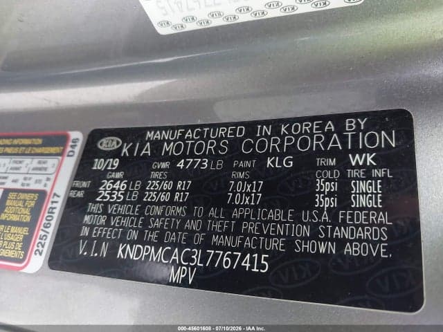 2020 KIA SPORTAGE LX 9