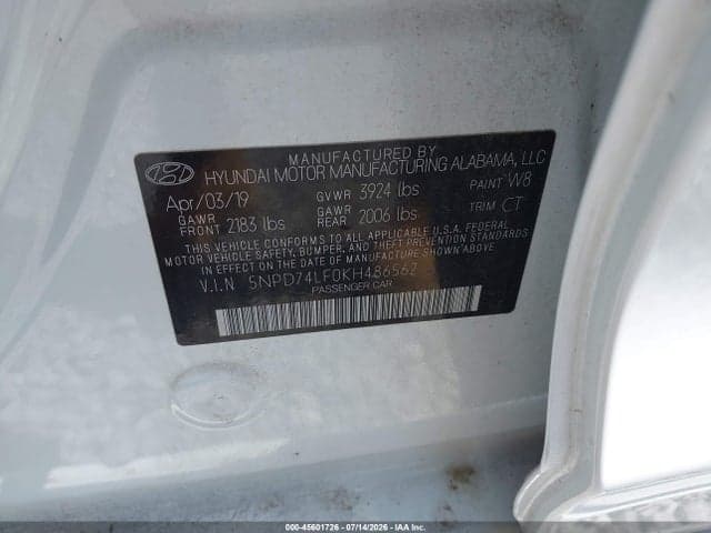 2019 HYUNDAI ELANTRA SE 9