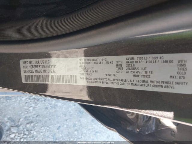 2021 RAM 1500 9