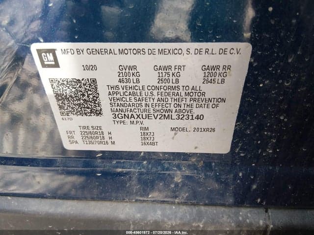 2021 CHEVROLET EQUINOX AWD LT 9