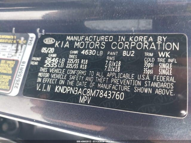 2021 KIA SPORTAGE EX 9