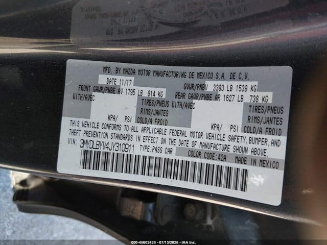 2018 TOYOTA YARIS IA 9