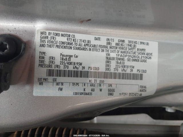 2016 FORD FOCUS TITANIUM 9