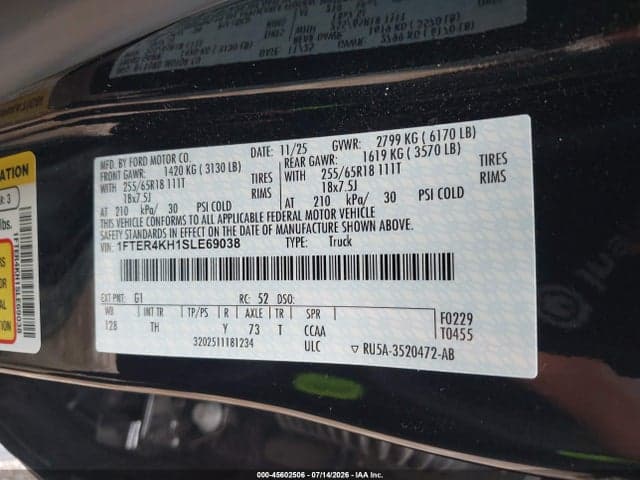 2025 FORD RANGER LARIAT 9